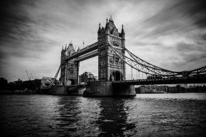 Print Tower Bridge schwarz weiß